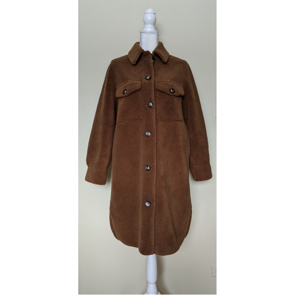 Rebecca Minkoff long teddy shacket - Picture 3 of 7